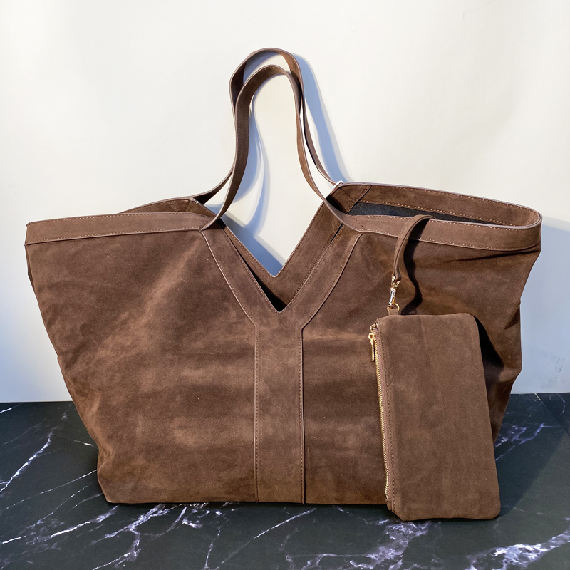 Luxury Bags Tote - Oversized Faux Suede Tote Bags For