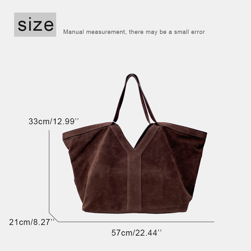 Oversized Faux Suede Tote Bags - Luxury Bags Tote ulasan dan harga