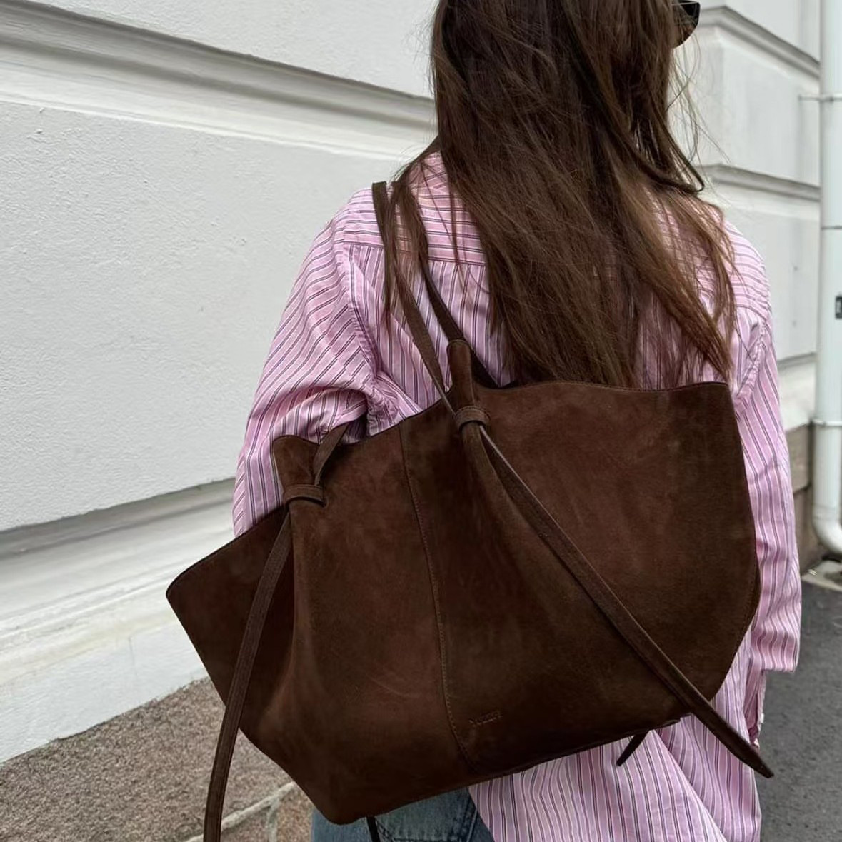 Faux Suede Tote Bags For Women - Luxury Bags Tote ulasan dan harga